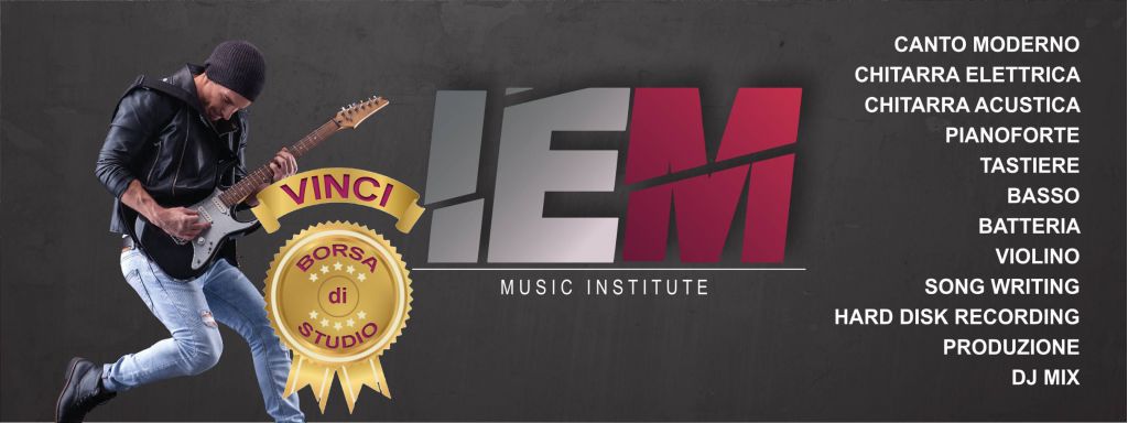 IEM - Istituto Europeo di Musica - corsi di canto moderno, chitarra, basso,  pianoforte, tastiera, violino, batteria, ad Asti